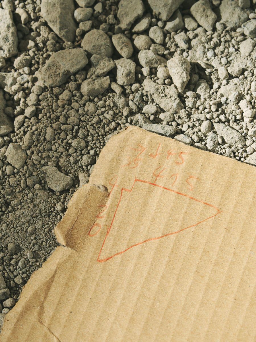 即興のジェスチャー（ダンボールのメモ）